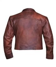 Justice League Aquaman Distressed Brown Jacket - Image 3