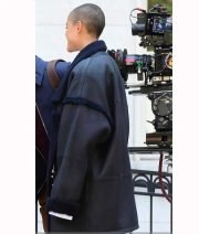 Jordan Alexander Gossip Girl Black Shearling Coat - Image 2
