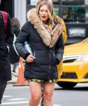 Kelsey Peters Younger Big Fur Collar Black Jacket - Image 2
