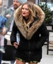 Kelsey Peters Younger Big Fur Collar Black Jacket