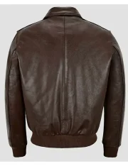 Kendall Jenner Brown Leather Jacket - Image 3
