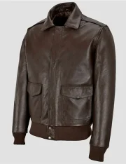 Kendall Jenner Brown Leather Jacket - Image 2