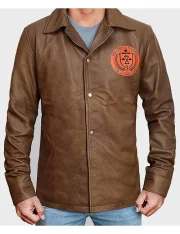 Loki Variant Brown Leather Jacket
