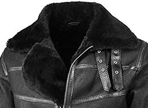 Mens-Aviator-B16-Shearling-Fur-Sheepskin-Leather-Jacket-Collar.jpg Adams Aviator B16 Shearling Fur Sheepskin Jacket - Image 4
