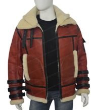 Drew Aviator B6 Sheepskin Bomber Leather Jacket