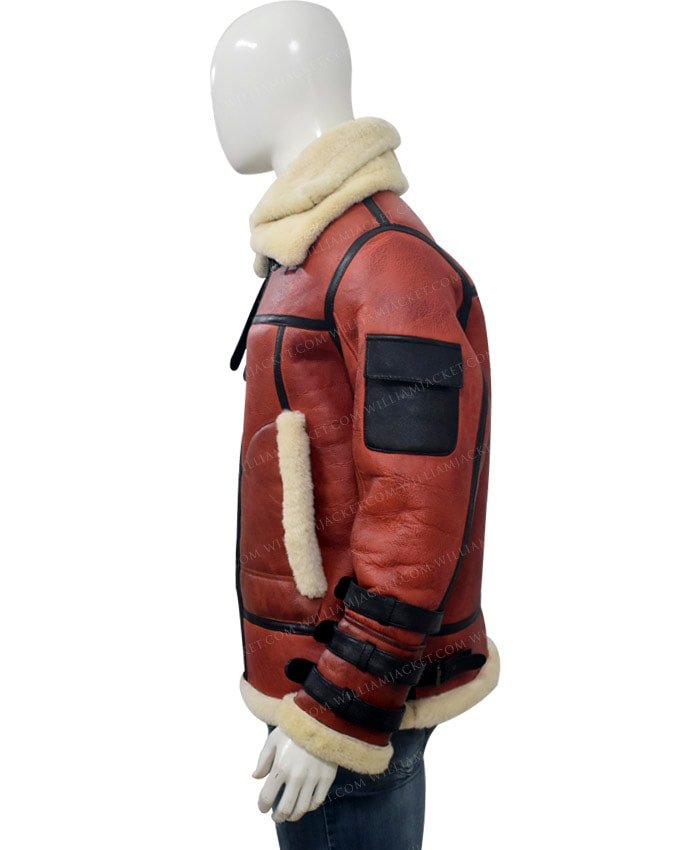 Mens-Aviator-B6-Sheepskin-Bomber-Leather-Jacket-Left-Side.jpg Drew Aviator B6 Sheepskin Bomber Leather Jacket - Image 4