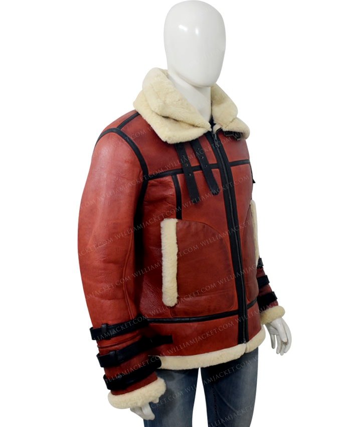 Mens-Aviator-B6-Sheepskin-Bomber-Leather-Jacket-Right-Side.jpg Drew Aviator B6 Sheepskin Bomber Leather Jacket - Image 5