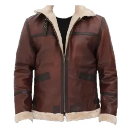 Erin-SF Bomber Shearling Brown Jacket