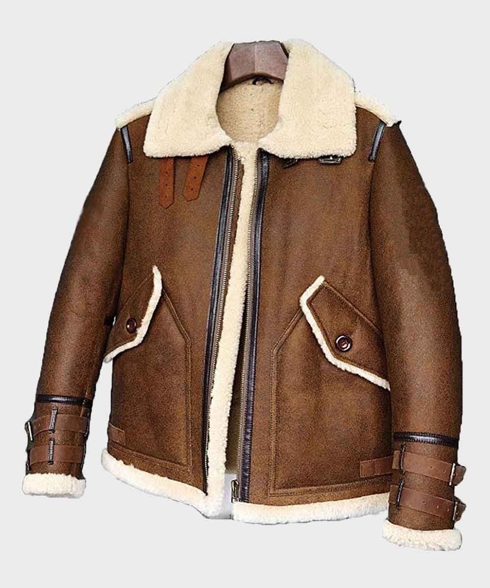 Mens-B3-Flight-Sheepskin-Shearling-Leather-Jacket.jpg Harris-SF Flight Sheepskin Shearling Leather Jacket - Image 3