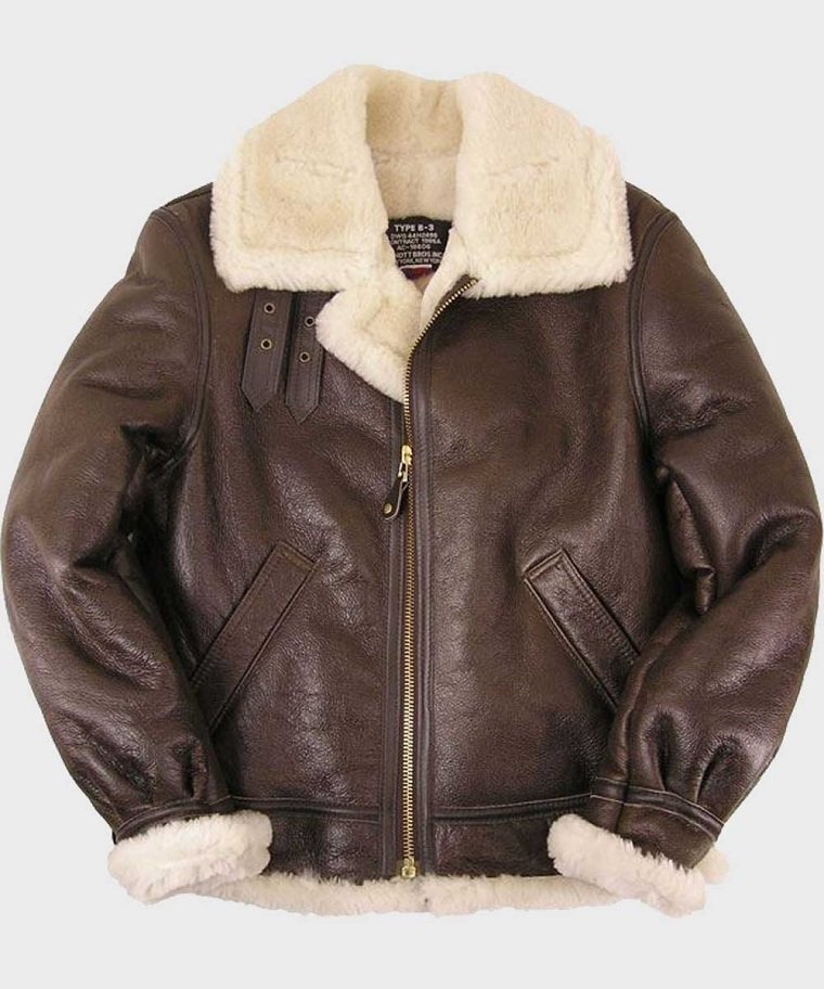 Mens-B3-Sheepskin-Brown-Leather-Jacket.jpg Thomas SF Shearling Sheepskin Brown Leather Jacket - Image 1