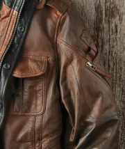 Bend In The Road Brown Leather Jacket - Image 2