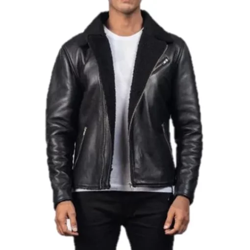 Mens-Black-Shearling-Fur-Asymmetrical-Zipper-Biker-Leather-Jacket-510x510-1.webp Ryan Black Asymmetrical Zipper Shearling Jacket - Image 1