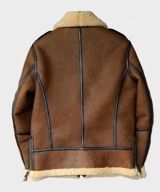 Mens-Brown-Shearling-B3-Aviator-Jacket-510x612-1.jpg Johnson Brown SF Shearling Soft Leather Jacket - Image 3