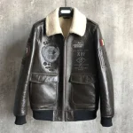 Jonathan Brown Shearling G-1 Bomber Jacket