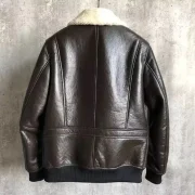 Jonathan Brown Shearling G-1 Bomber Jacket - Image 2