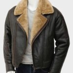 Alex Brown Shearling Flight Pilot Jacket