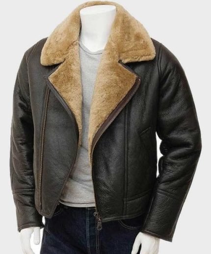 Alex Brown Shearling Flight Pilot Jacket