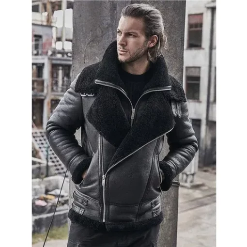 Mens-Double-Collar-Biker-Aviator-Black-Leather-Jacket-510x510-1.webp Rogers Double Collar Biker Aviator Black Leather Jacket - Image 1
