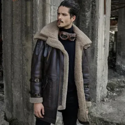 Jordan Double Collar Heavy Weight Shearling Coat