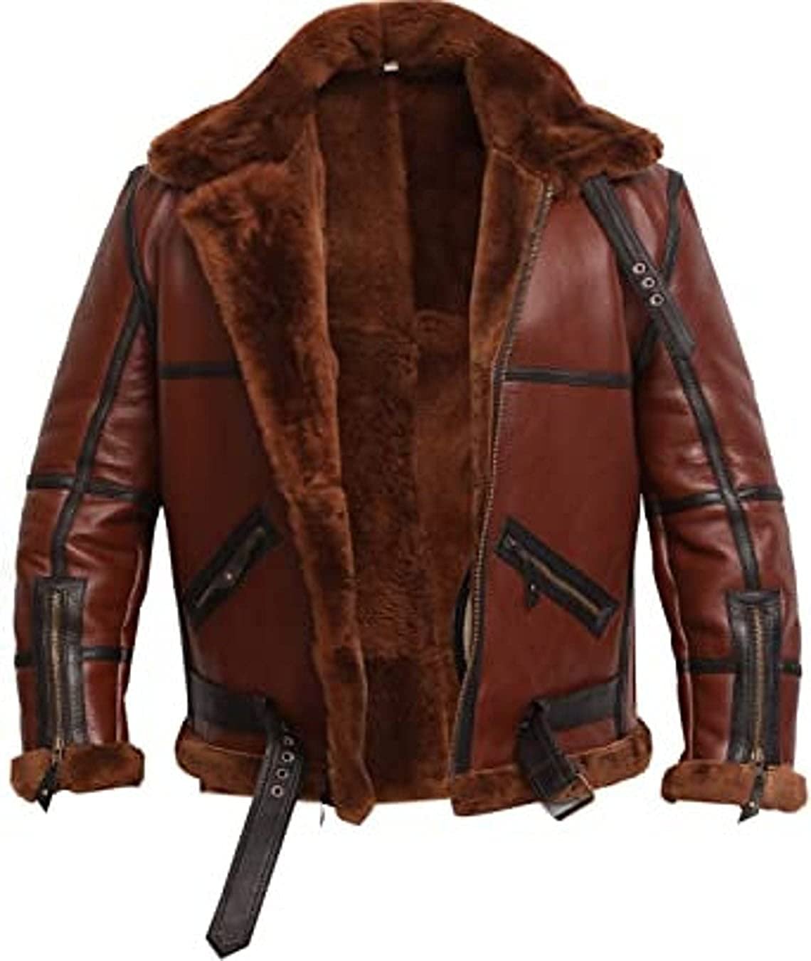 Mens-RAF-Aviator-British-Shearling-Flight-Bomber-Jacket-Image.jpg Moore RAF Aviator British Shearling Jacket - Image 5