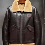 James Shearling Aviator B3 Leather Jacket