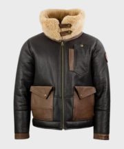 Jones-SF Shearling Bomber Black Jacket