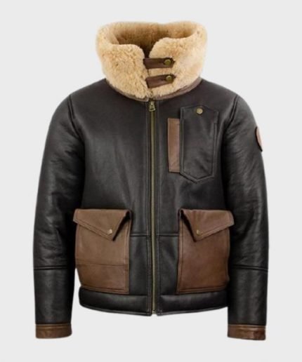 Jones-SF Shearling Bomber Black Jacket