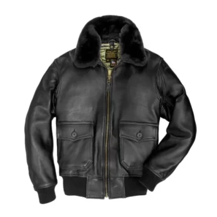 Mark US Shearling Fur G-1 Bomber Flight Jacket