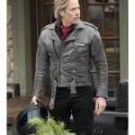 Neighbours Guy Pearce Leather Grey Jacket