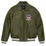 Avirex Olive Icon Leather Jacket