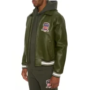 Avirex Olive Icon Leather Jacket - Image 5