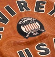 Avirex Croc Commando Brown Leather Jacket - Image 4