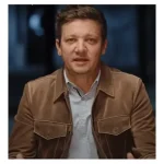 Rennervations 2023 Jeremy Renner Brown Suede Jacket