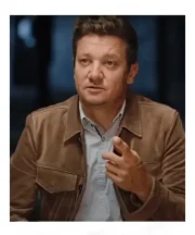 Rennervations 2023 Jeremy Renner Brown Suede Jacket - Image 2