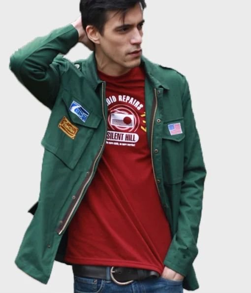 Silent-Hill-2-James-Sunderland-Cotton-Green-Jacket.jpg Silent Hill 2 James Sunderland Jacket - Image 1