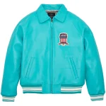 Avirex Turquoise Icon Leather Jacket