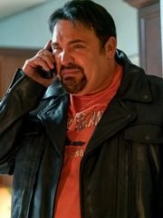 The Thing About Pam S01 Russ Faria Black Leather Jacket