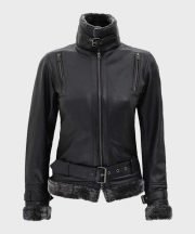 Timothy Designer Soft Shearling Leather Jacket
