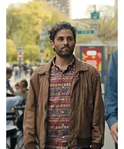 You Hurt My Feelings 2023 Arian Moayed Brown Bomber Jacket