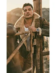 Zac Efron The Iron Claw 2023 Leather Jacket - Image 2