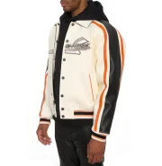Avirex White City Racer Leather Jacket - Image 6