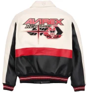 Red Blades Avirex Leather Jacket - Image 2