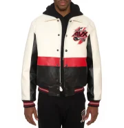 Red Blades Avirex Leather Jacket - Image 3