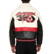 Red Blades Avirex Leather Jacket - Image 4