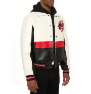 Red Blades Avirex Leather Jacket - Image 6