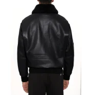 Avirex Classic Black G-1 Aviator Leather Jacket - Image 3