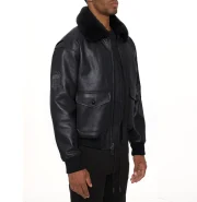 Avirex Classic Black G-1 Aviator Leather Jacket - Image 4