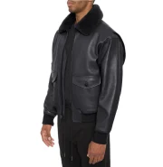 Avirex Classic Black G-1 Aviator Leather Jacket - Image 5