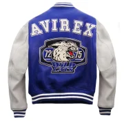 Avirex Blue Wildcat Varsity Leather Jacket - Image 2