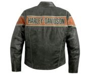 Men's Harley Davidson Victory Lane Motorcycle Leather Jacket - Image 6